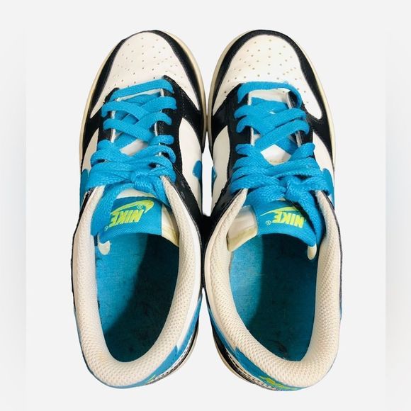 Dunk Low GS White Orion Blue Size 5.5Y (310569-147) Y2K - Picture 6 of 9